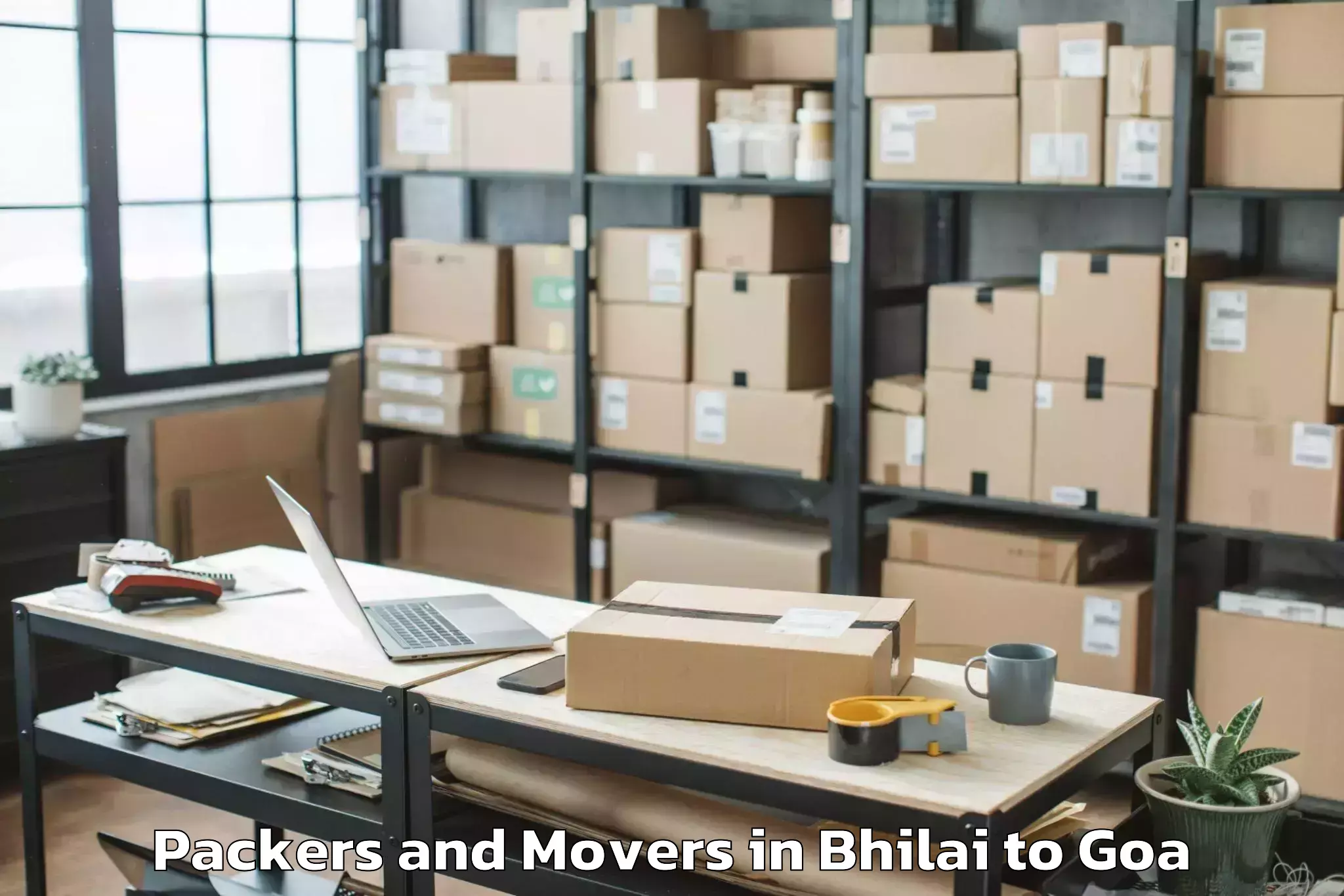 Get Bhilai to Curchorem Packers And Movers